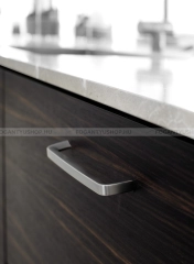FURNIPART Bútor fogantyú EPOCH LIGHT - Ezüst inox (szálcsiszolt) - Zamak fém ötvözet - Több méretben gyártott fém bútorfogantyú