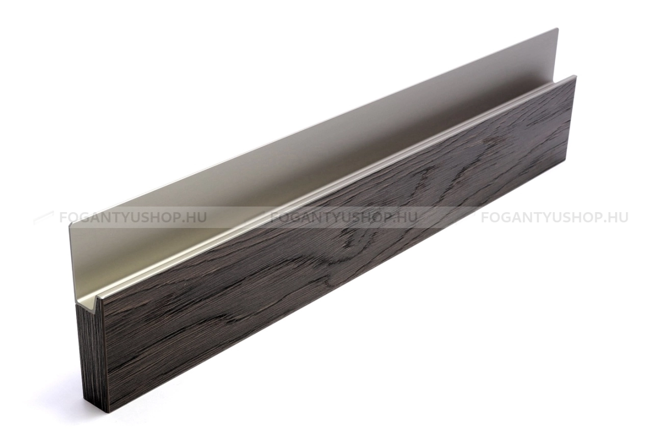 RUJZ DESIGN Fogantyú - us 2159B - 1 furatos - Ezüst Silver - Alumínium - Darabolható fém bútorfogantyú (fogantyú profil)