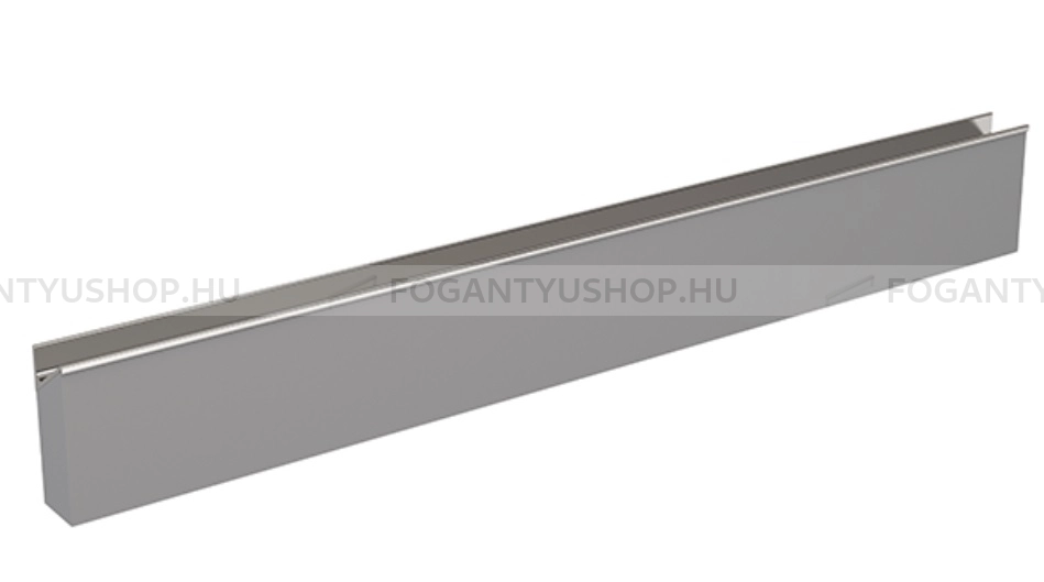 RUJZ DESIGN Bútor fogantyú - us 2197A - 1 furatos - Ezüst Silver - ABS műanyag - Darabolható fém bútorfogantyú (fogantyú profil)