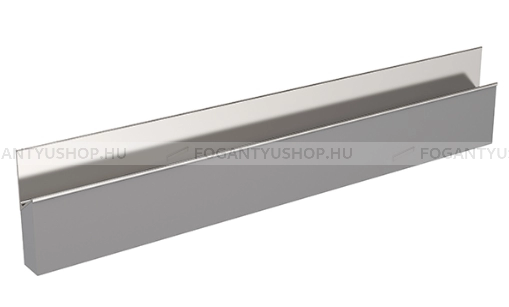 RUJZ DESIGN Fogantyú - us 2197B - 1 furatos - Alumínium MCrE - ABS műanyag - Darabolható fém bútorfogantyú (fogantyú profil)