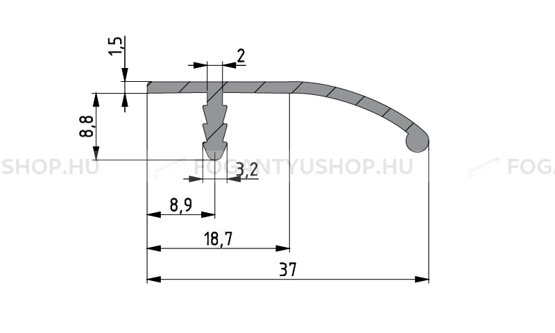 RUJZ-DESIGN-Fogantyu---325.37---Aluminium---Darabolhato-fem-butorfogantyu-(fogantyu-profil)