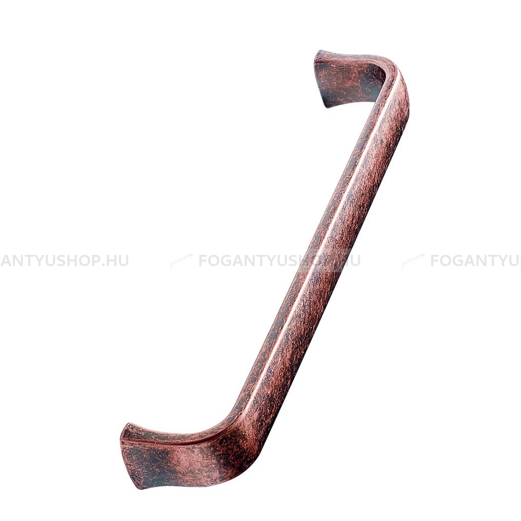 FURNIPART Bútorfogantyú - 160 Antikolt - furattáv 160 mm - Antik vörösréz 98 - Zamak fém ötvözet - Klasszikus, vintage, antik fém bútorfogantyú