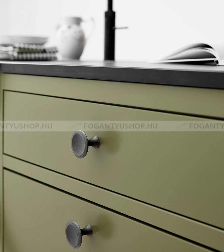 FURNIPART-Fogantyu-BELL---Vintage-grafit---Antikolt-vintage-fem-gombfogantyu-(szogletes-kerek)