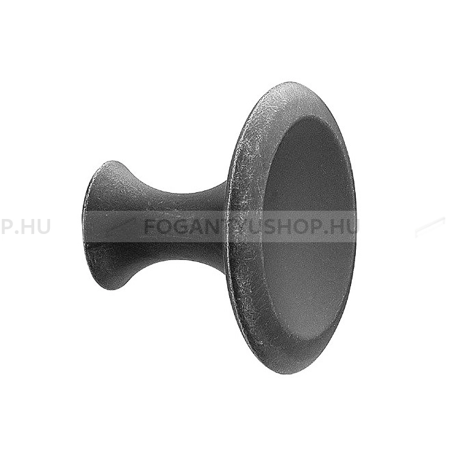 FURNIPART Bútorgomb - BELL Vintage - 1 furatos - Antik szürke 22 - Zamak fém ötvözet - Antikolt, vintage fém gombfogantyú (szögletes, kerek)
