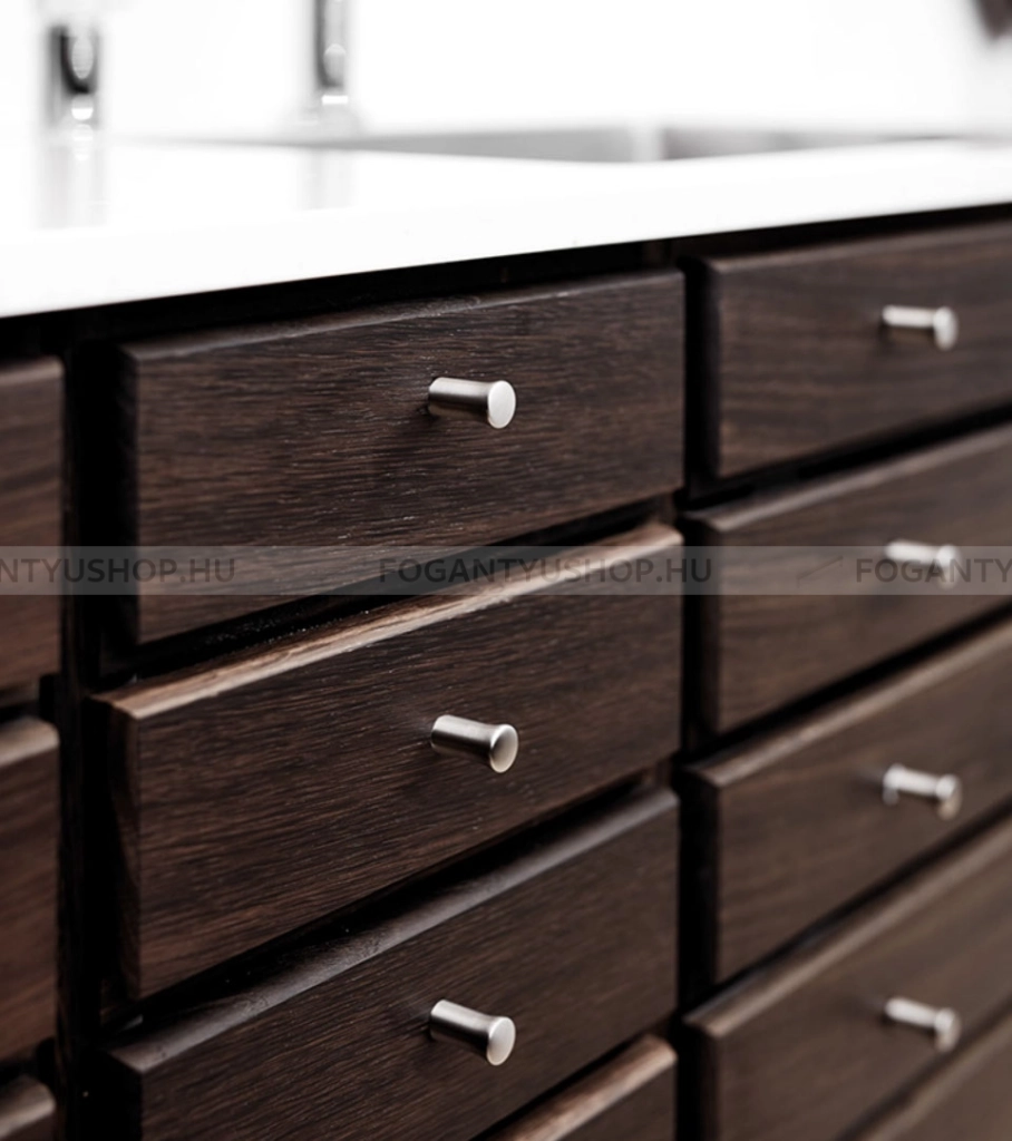 FURNIPART-Fogantyu-THOR---Ezust-inox-(szalcsiszolt)---Butor-fem-gombfogantyu-(szogletes-kerek)