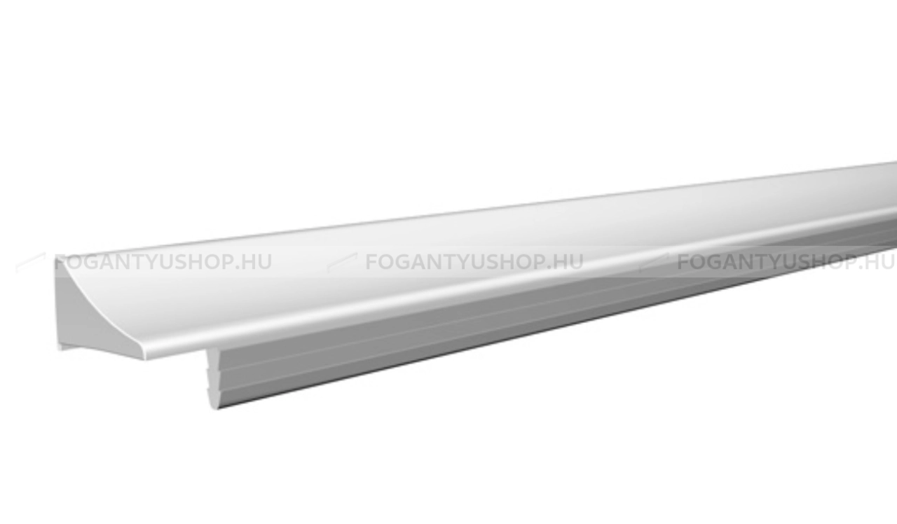 RUJZ DESIGN Fogantyú - 441.97 - Szálcsiszolt nikkel NisatE - ABS műanyag - Bútorajtó élébe marható, süllyeszthető fém fogantyú