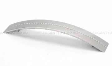 RUJZ DESIGN Bútor fogantyú - 462.25b - Ezüst inox (szálcsiszolt) - Zamak fém ötvözet