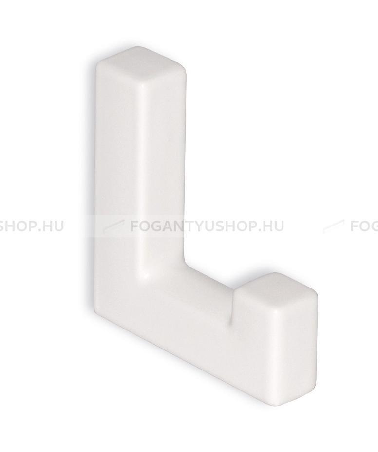 SCHWINN Kabát fogas - 32 2969 - Festett fehér WhiteL - Zamak fém ötvözet - Egy akasztós fogas