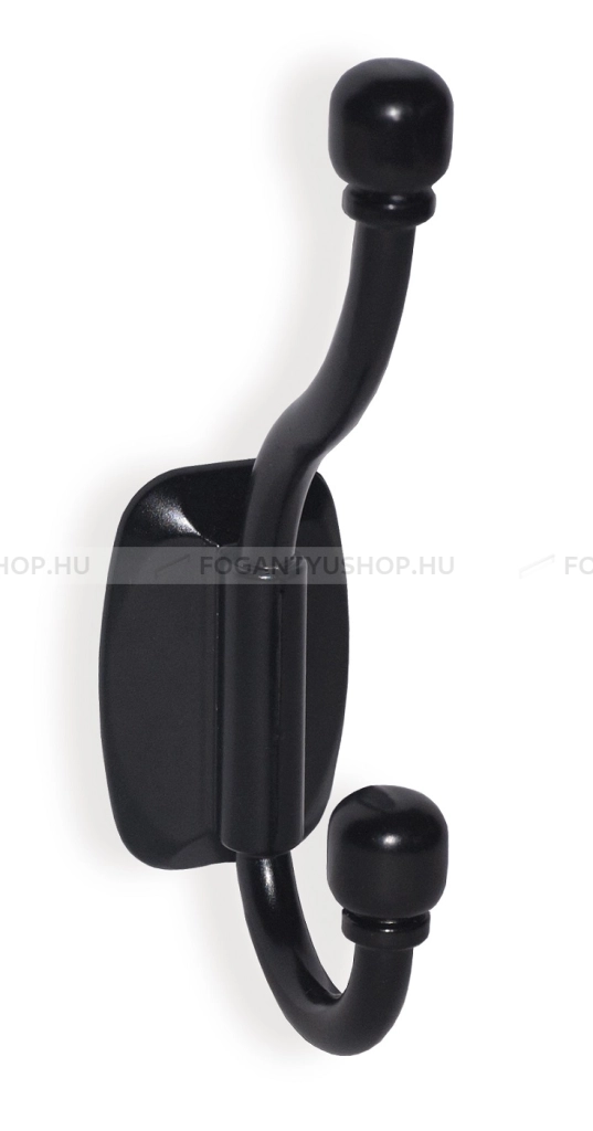 SCHWINN Kabátakasztó - 32 2505 Festett - Festett fekete BlackL - Zamak fém ötvözet - Kombinált, kalaptartós fogas