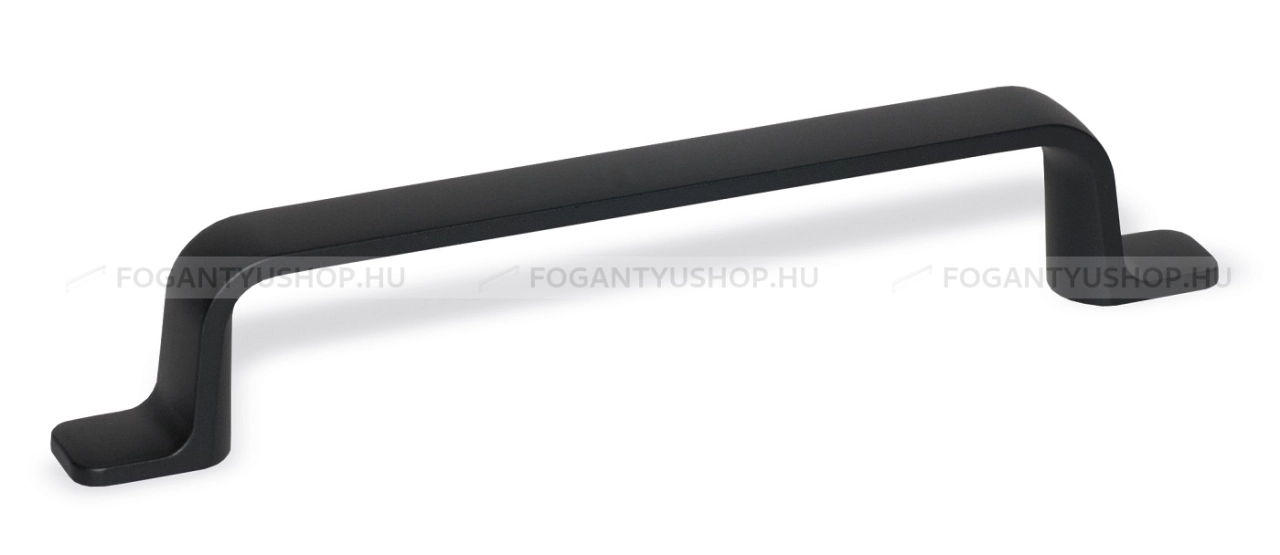 SCHWINN Fogantyú - 128 Z285 Festett - furattáv 128 mm - Festett fekete BlackL - Zamak fém ötvözet - Egy méretben gyártott színes fém bútorfogantyú