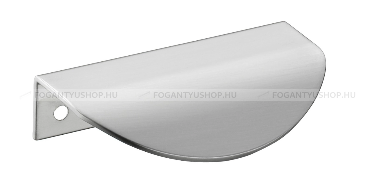 SCHWINN Fogantyú - 64 Z245 - furattáv 64 mm - Szálcsiszolt nikkel NisatE - Zamak fém ötvözet - Bútorajtó élére ültethető fém fogantyú