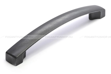 RUJZ DESIGN Fogantyú - 128 mm - 583.19 - Vintage koptatott fekete - Zamak fém ötvözet