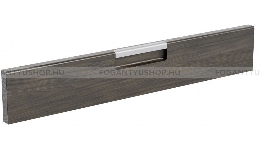 RUJZ DESIGN Fogantyú - 96 615.13 - furattáv 96 mm - Festett aluminium hatás MCrEL - Zamak fém ötvözet - Bútorajtó élébe marható, süllyeszthető fém fogantyú