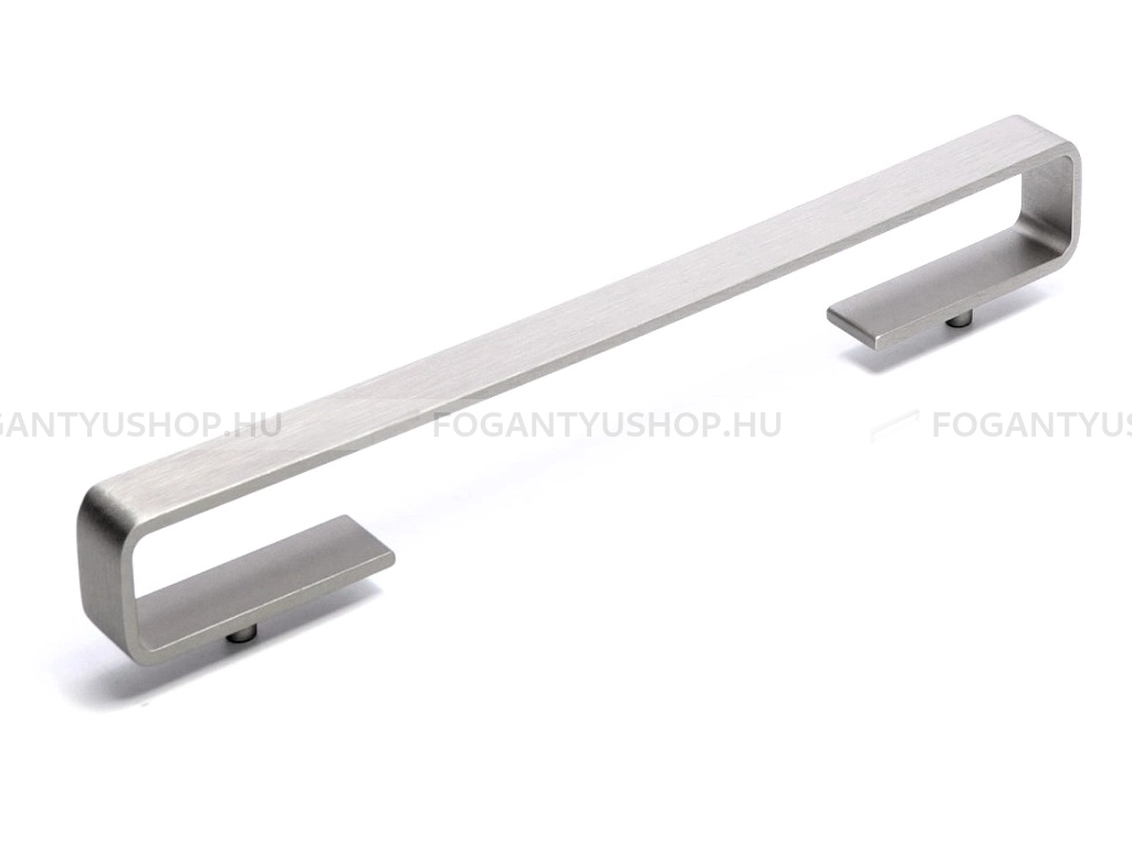 RUJZ DESIGN Bútorfogantyú - 160 618.15b - furattáv 160 mm - Szálcsiszolt nikkel NisatE - ABS műanyag - Egy méretben gyártott fém bútorfogantyú