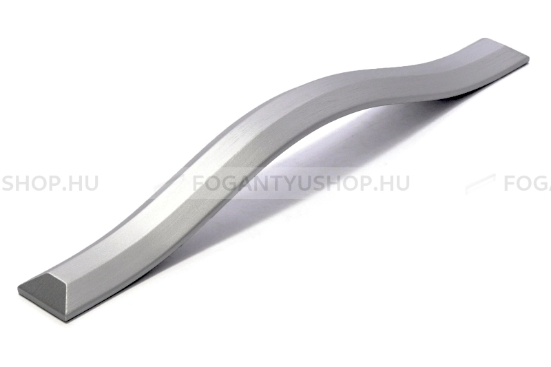 RUJZ DESIGN Bútor fogantyú - 631.22b - Szálcsiszolt nikkel NisatE - ABS műanyag - Több méretben gyártott fém bútorfogantyú