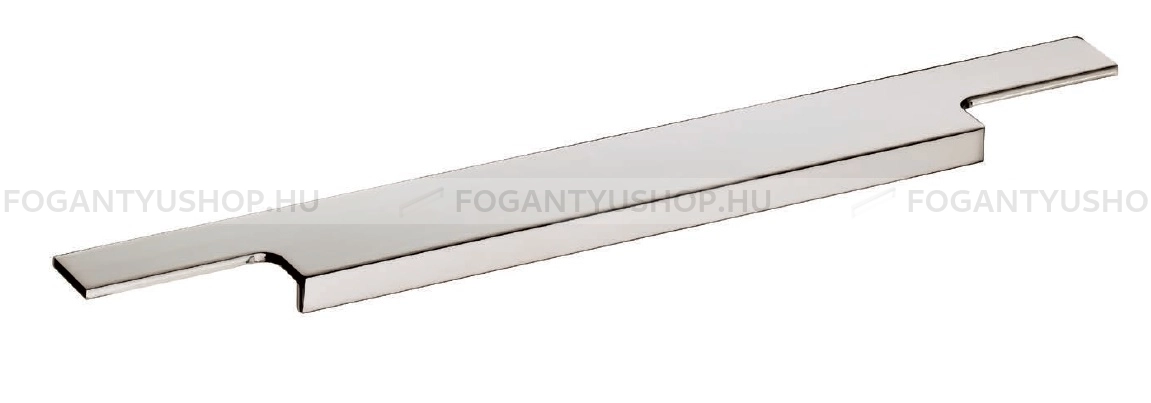 SCHWINN Fogantyú - 3748 - 1 furatos - Ezüst inox (szálcsiszolt) SNiL - ABS műanyag - Bútorajtó élébe marható, süllyeszthető fém fogantyú