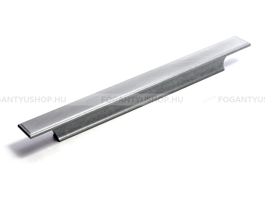 RUJZ DESIGN Bútor fogantyú - 651.24 45fokos - Nikkel 45fokos szálcsiszolt NiSatE2 - ABS műanyag - Több méretben gyártott fém bútorfogantyú