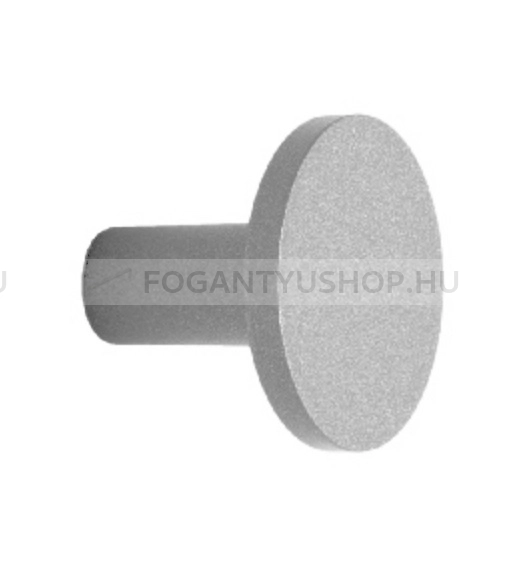 RUJZ DESIGN Gomb fogantyú - 807.24 - 1 furatos - Ezüst inox (szálcsiszolt) SNiL - Zamak fém ötvözet - Fém gombfogantyú, bútorgomb (szögletes, kerek)