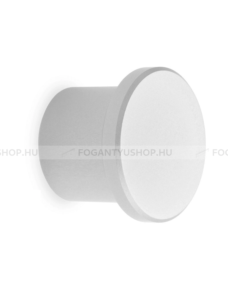 RUJZ DESIGN Gombfogantyú - 850.40 - 1 furatos - Fehér belo - Alumínium - Színes fém gombfogantyú, bútorgomb