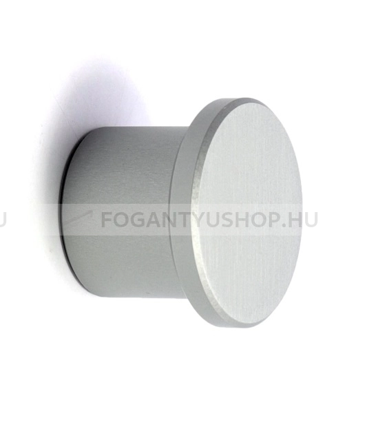 RUJZ DESIGN Gomb fogantyú - 850.40 - 1 furatos - Szálcsiszolt nikkel NisatE - Alumínium - Fém gombfogantyú, bútorgomb (szögletes, kerek)