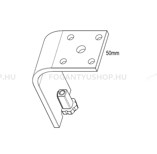 RUJZ DESIGN 2178R Állítható bútorláb - Krómozott alumínium