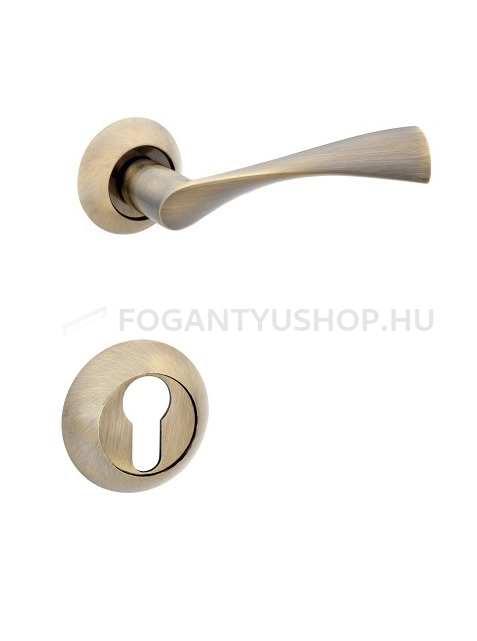 BUSSARE CLASSICO - Beltéri ajtókilincs (körrozettás) - Antik bronz (Alumínium)