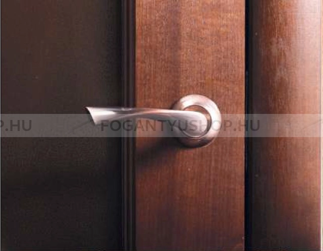 BUSSARE CLASSICO - Beltéri ajtókilincs (körrozettás) - Szálcsiszolt króm (Alumínium)