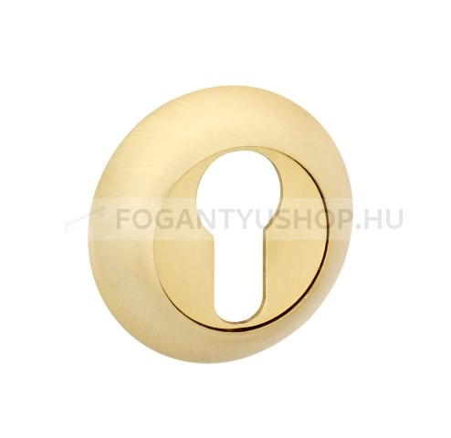 BUSSARE-CLASSIC---Cilinder-zarbetetes-korrozetta-(PZ-rozetta)---Szalcsiszolt-arany-(Aluminium)