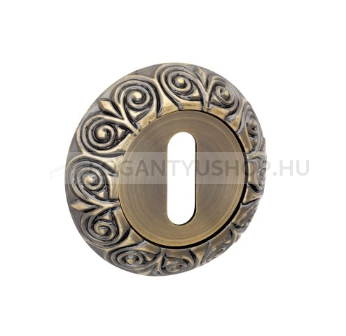 BUSSARE ANTIGO - Beltéri ajtókilincs (körrozettás) - Antik bronz (Alumínium)