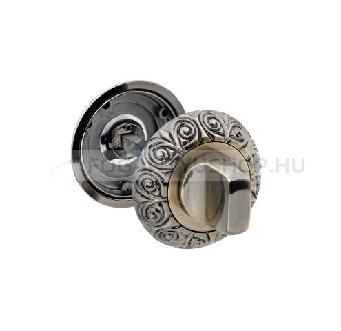 BUSSARE ANTIGO - Beltéri ajtókilincs (körrozettás) - Antik bronz (Alumínium)