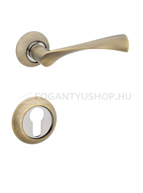 BUSSARE-COMFORT---Cilinder-zarbetetes-korrozetta-(PZ-rozetta)---Antik-bronz-(Zamak)