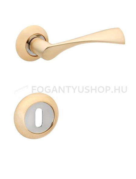 BUSSARE-COMFORT---Normal-kulcsos-korrozetta-(BB-rozetta)---Szalcsiszolt-arany-(Zamak)