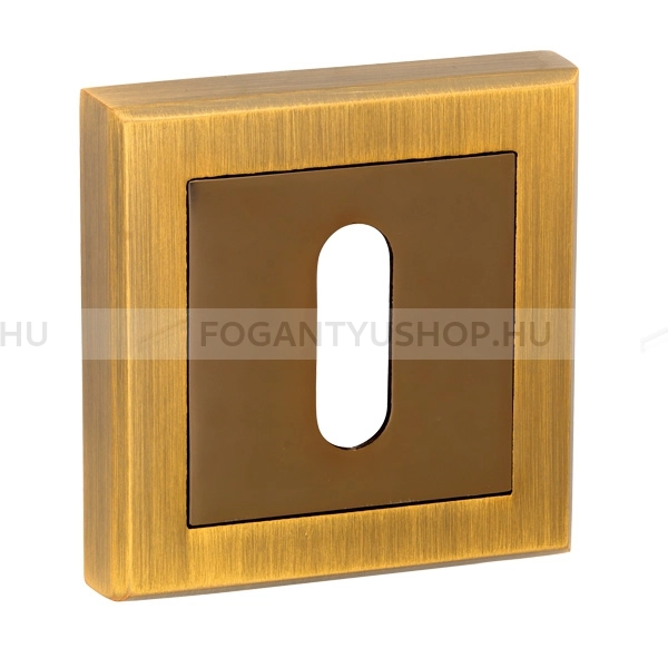 BUSSARE-COMFORT---Normal-kulcsos-negyzetrozetta-(BB-rozetta)---Szalcsiszolt-kavebarna-(Zamak)