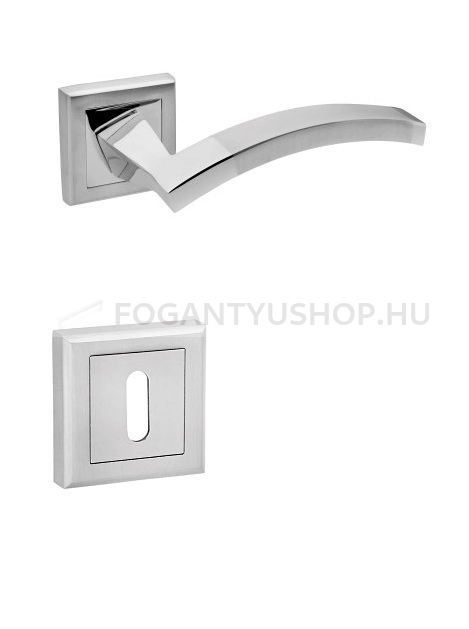 BUSSARE-COMFORT---Normal-kulcsos-negyzetrozetta-(BB-rozetta)---Szalcsiszolt-krom-(Zamak)