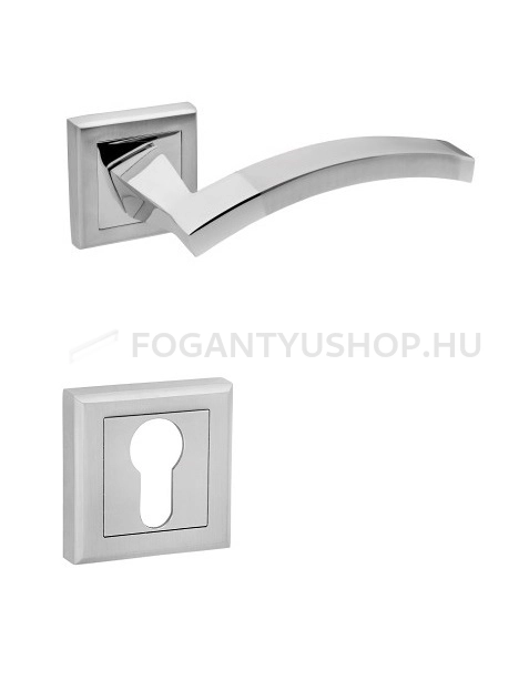 BUSSARE-COMFORT---Cilinder-zarbetetes-rozetta-(PZ-rozetta)---Szalcsiszolt-krom-(Zamak)