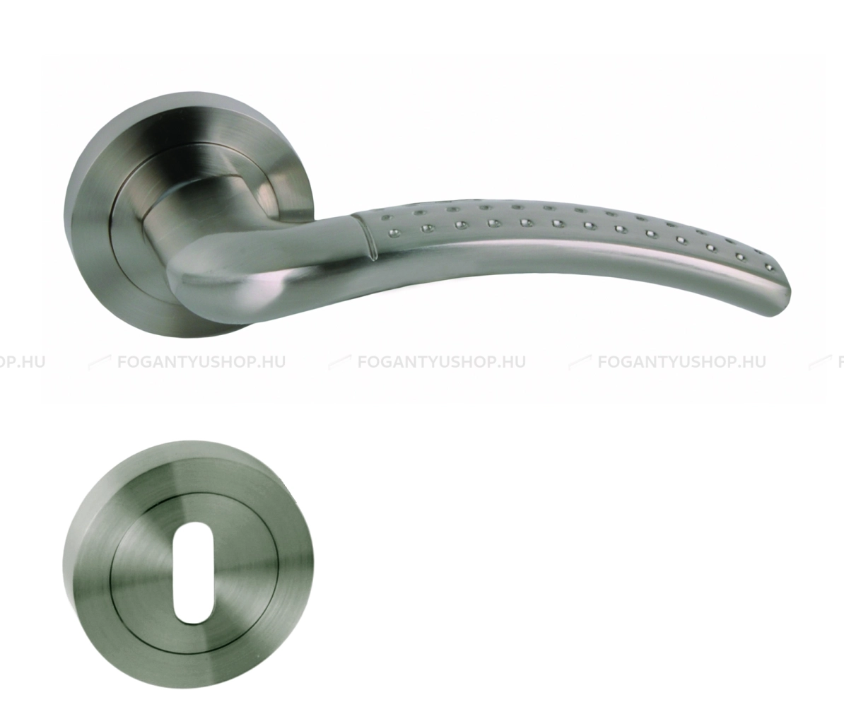 MAESTRO-PALLAS---Belteri-ajtokilincs-korrozettaval-(BB-PZ-WC)---Szalcsiszolt-nikkel-(Aluminium)