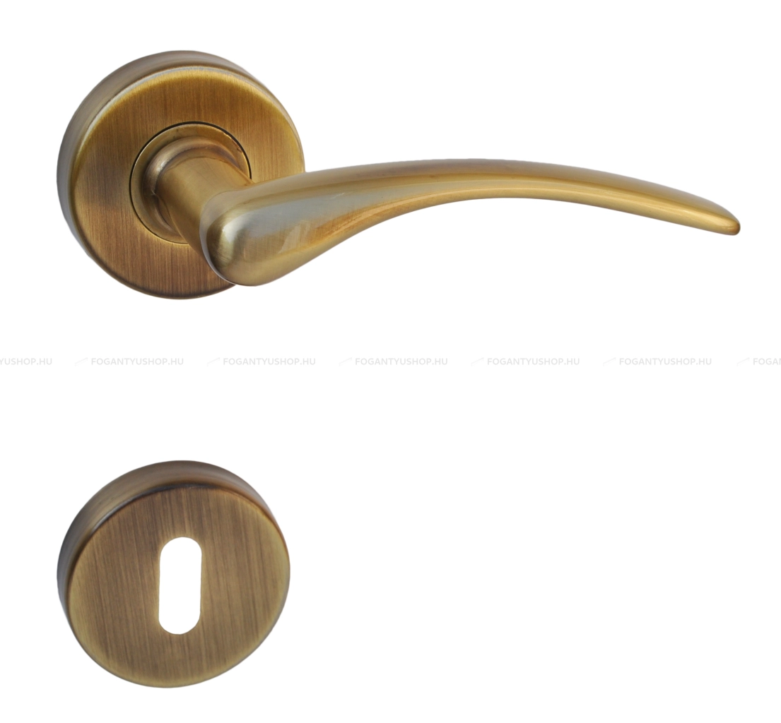 MAESTRO-GOLF---Belteri-ajtokilincs-korrozettaval-(BB-PZ-WC)---Surolt-bronz-(Zamak)