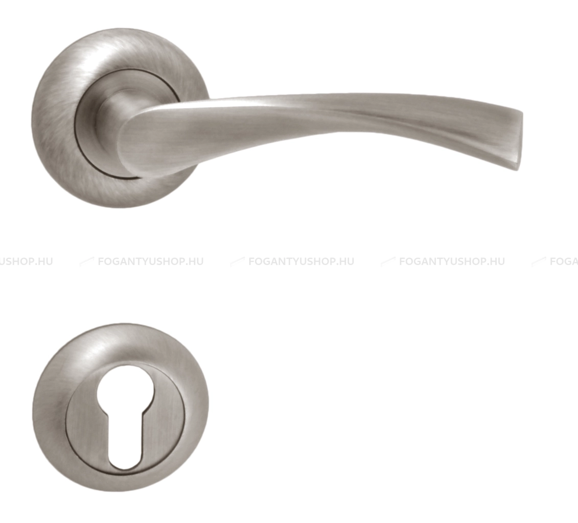 MAESTRO GALAXY - Beltéri ajtókilincs körrozettával (BB, PZ, WC) - Szálcsiszolt nikkel (Alumínium)