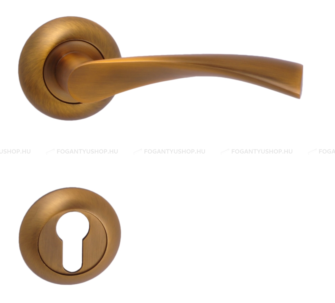 MAESTRO-GALAXY---Belteri-ajtokilincs-korrozettaval-(BB-PZ-WC)---Surolt-bronz-(Aluminium)