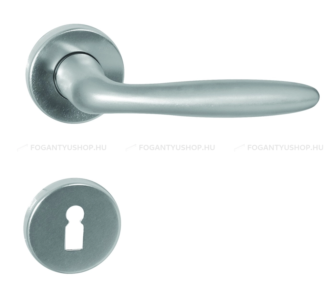 MAESTRO-FUTURA---Belteri-ajtokilincs-korrozettaval-(BB-PZ-WC)---Ezust-szinre-eloxalt-(Aluminium)
