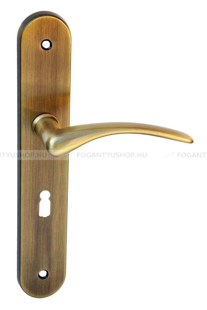 MAESTRO-GOLF---Hosszucimes-belteri-ajtokilincs-kilincs-zar-tav.:-55mm-(Lover-zarhoz)---Surolt-bronz-(Zamak)