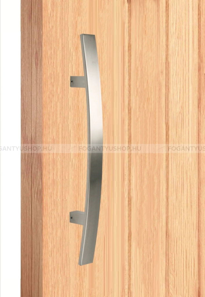 MAESTRO ART.841C Tolópajzs szögletes (1db) - Szálcsiszolt inox  - Márvány - Ajtóhúzó, tolópajzs fa-fém ajtóhoz, kapuhoz