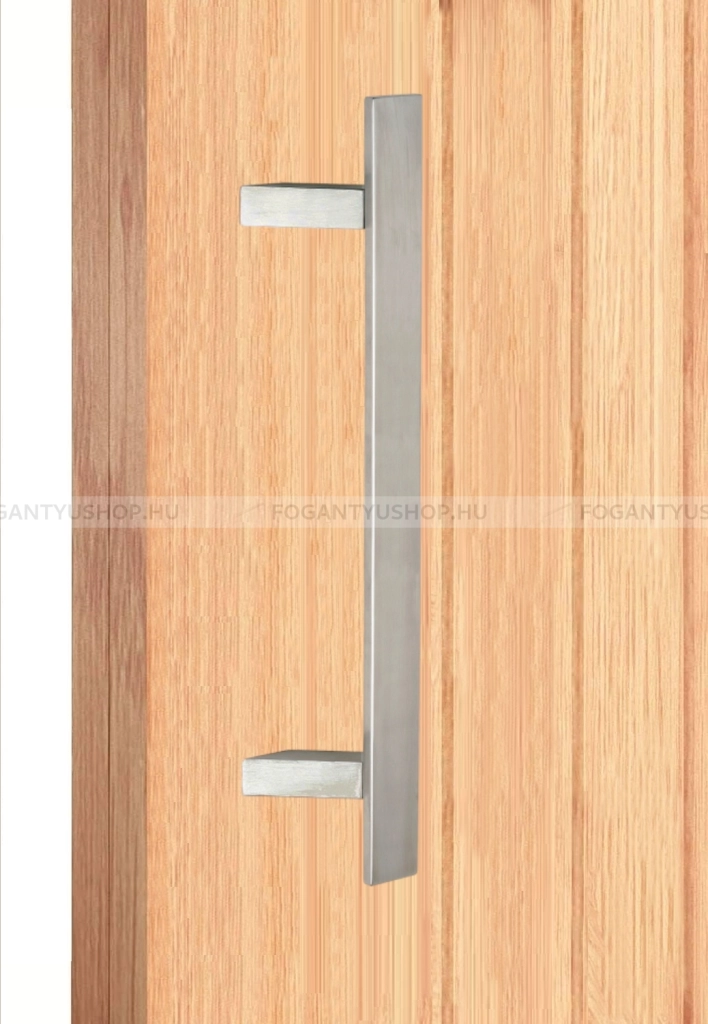 MAESTRO ART.841Z Tolópajzs 45 fokos szögletes (1db) - Szálcsiszolt inox  - Márvány - Ajtóhúzó, tolópajzs fa-fém ajtóhoz, kapuhoz