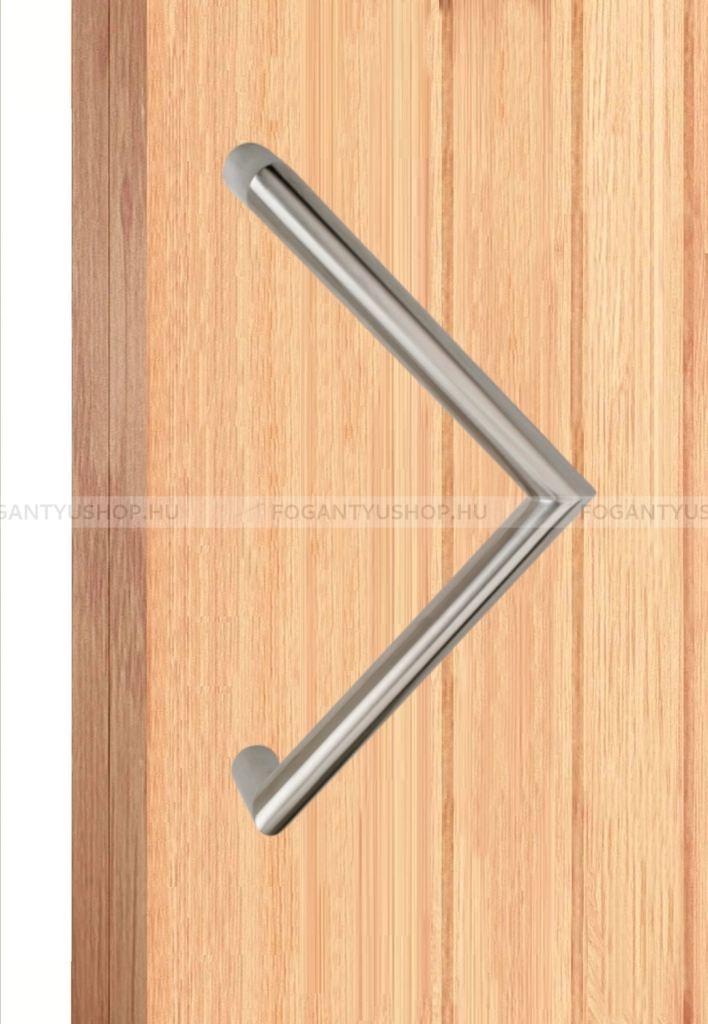 MAESTRO ART.814 Tolópajzs háromszög alakú (1db) - Szálcsiszolt inox  - Márvány - Ajtóhúzó, tolópajzs fa-fém ajtóhoz, kapuhoz