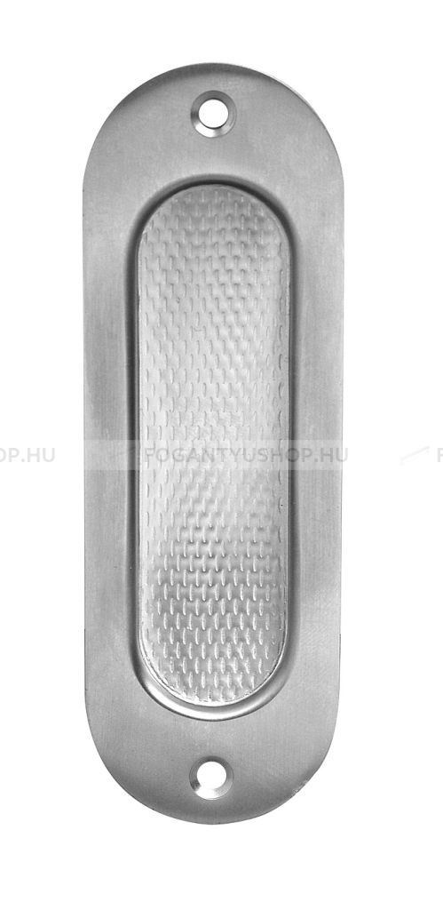 MAESTRO Tolóajtó fogantyú (tolóajtókagyló) beltéri ajtóhoz - ovális - Rozsdamentes acél - Enyhén szálcsiszolt
