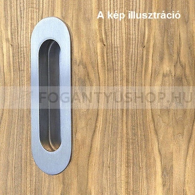 MAESTRO-Toloajto-fogantyu-(toloajtokagylo)-belteri-ajtohoz---ovalis---Rozsdamentes-acel---Enyhen-szalcsiszolt