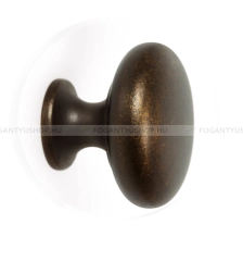 VIEFE Gomb fogantyú DUKE - 1 furatos - Antikolt bronz - Zamak fém ötvözet - Antikolt, vintage fém gombfogantyú (szögletes, kerek)