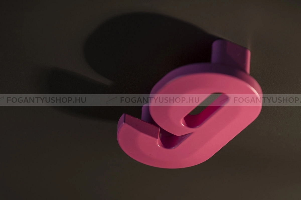 RUJZ DESIGN Bútorfogantyú - Gyerek szám 9 számjegy 64 600.09 lila - furattáv 64 mm - Barbi lila vijola barby - Műanyag - Színes gyerekbútor fogantyú