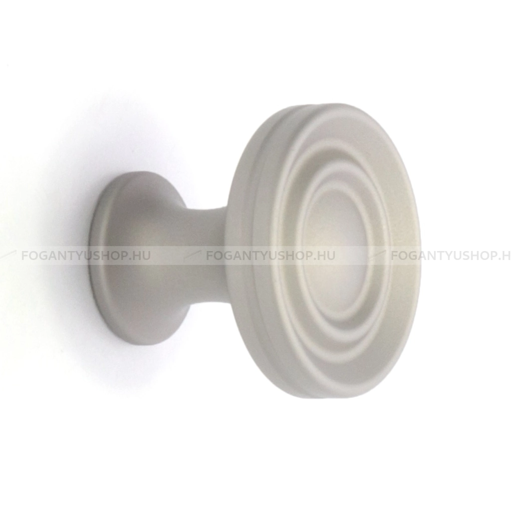 RUJZ DESIGN Gombfogantyú - 851.30 - 1 furatos - Ezüst Silver - ABS műanyag - Fém gombfogantyú, bútorgomb (szögletes, kerek)