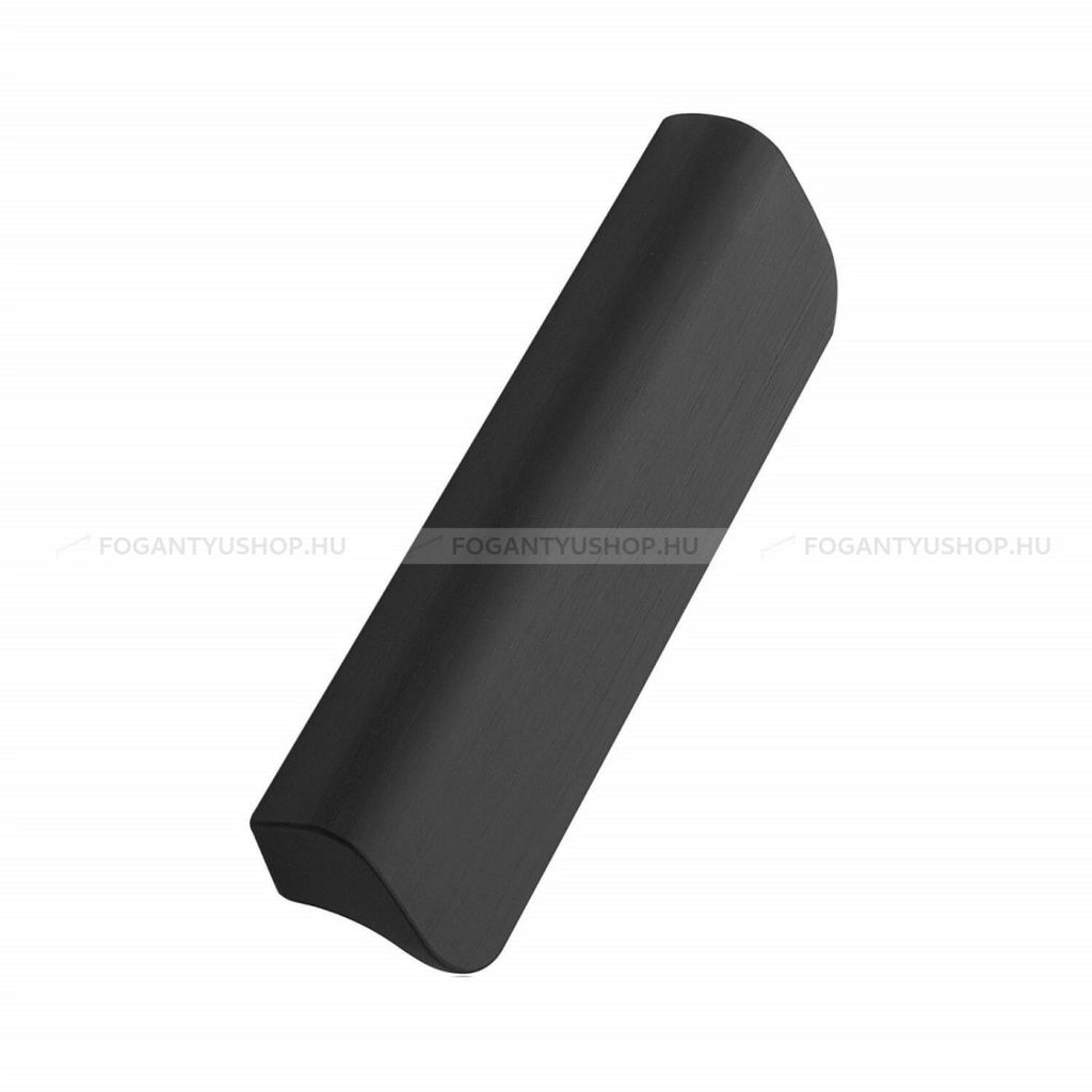 FURNIPART Fogantyú - FALL HANDLE - Csiszolt matt fekete 76 - Alumínium - Több méretben gyártott színes fém bútorfogantyú